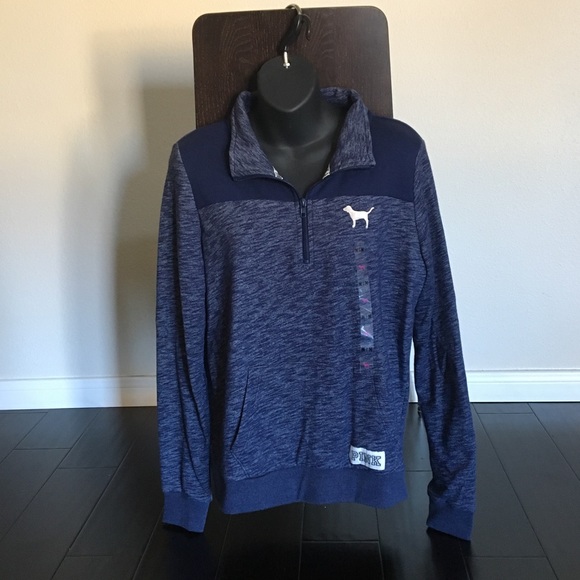 PINK Victoria's Secret Tops - NWT Victoria's Secret Pink Perfect Quarter Zip